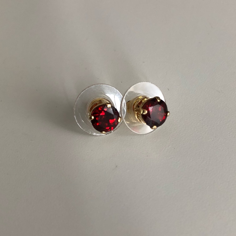 14k Garnet Earrings